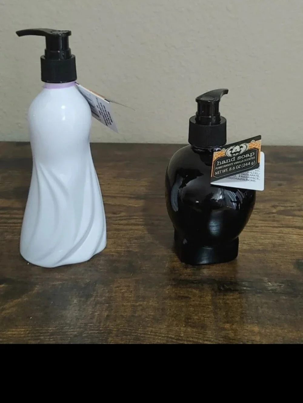 Cool Spooky 2pc-SET Halloween GHOST & SKULL Refillable PLASTIC Dispenser Scented